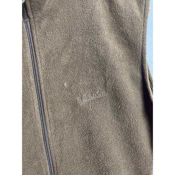 Woolrich Fleece Vest Medium Brown Full Zip Sleeveless Outdoor Hiking Size M Mens - Picture 3 of 7